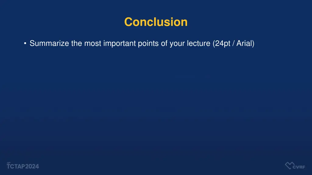 conclusion
