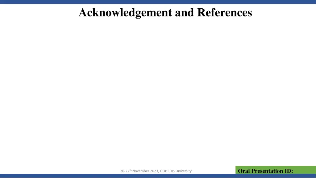 acknowledgement and references