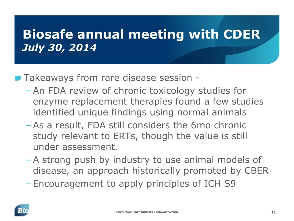 biosafe annual meeting with cder july 30 2014 1