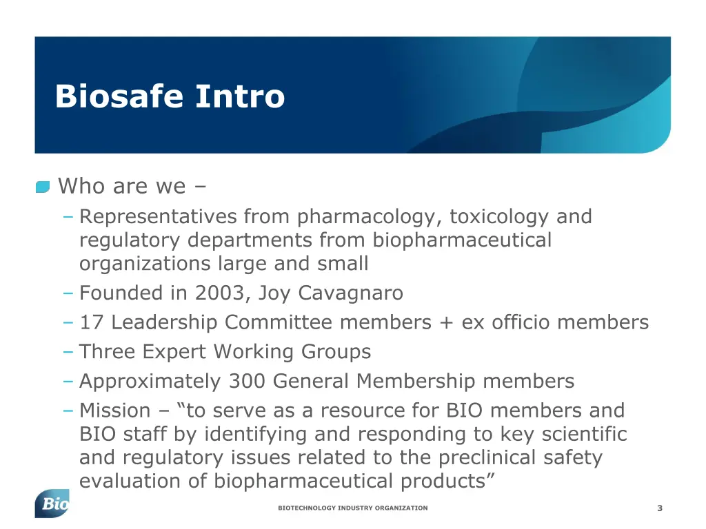biosafe intro