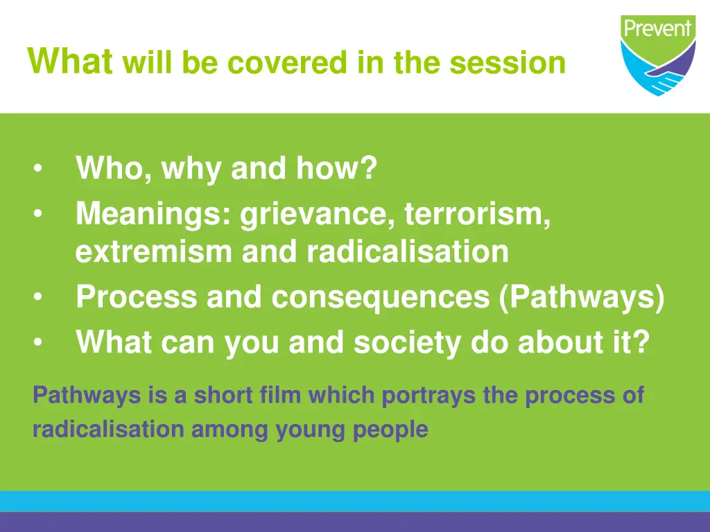 what will be covered in the session