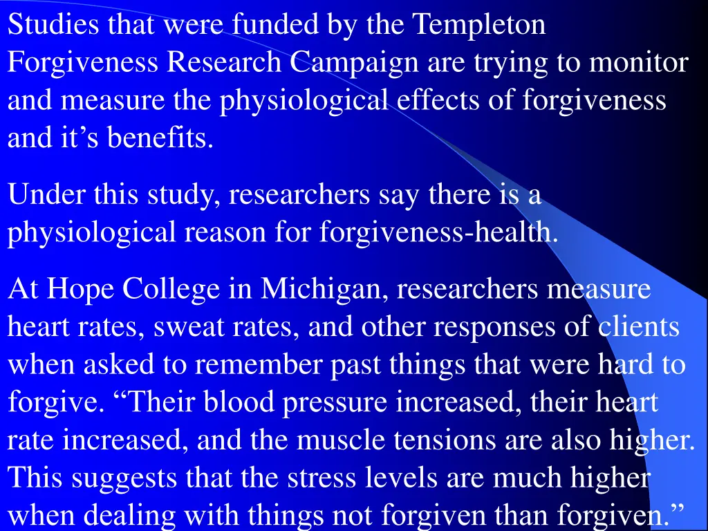 studies that were funded by the templeton