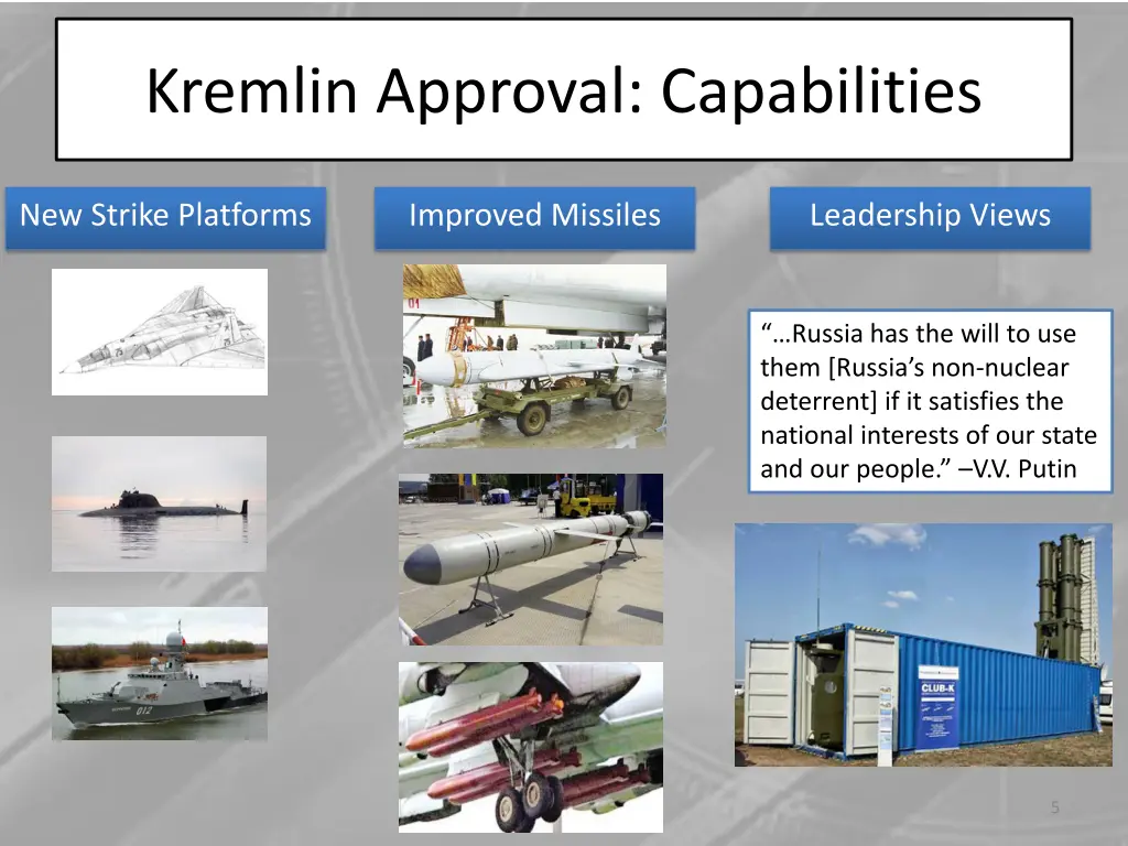 kremlin approval capabilities