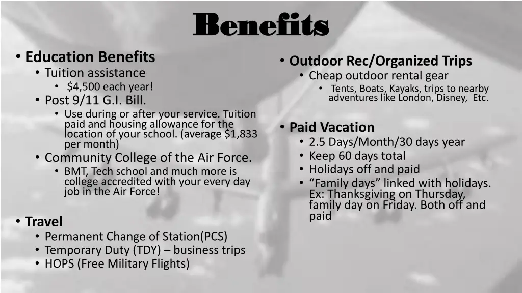 benefits benefits