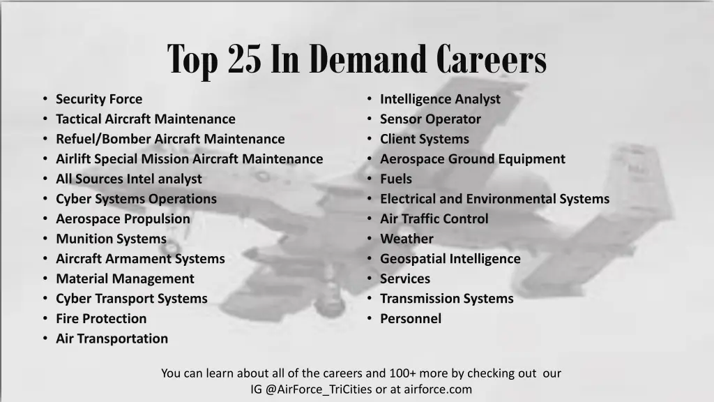 top 25 in demand careers