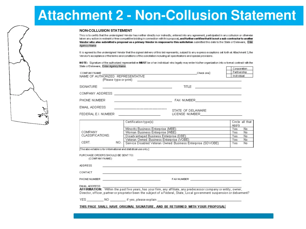 attachment 2 non collusion statement