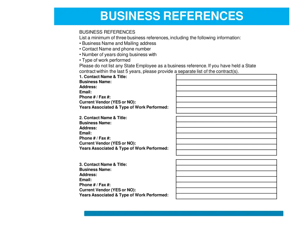 business references