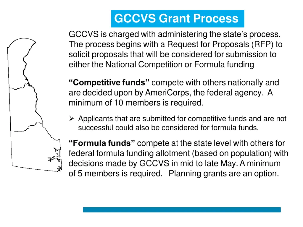 gccvs grant process gccvs is charged with
