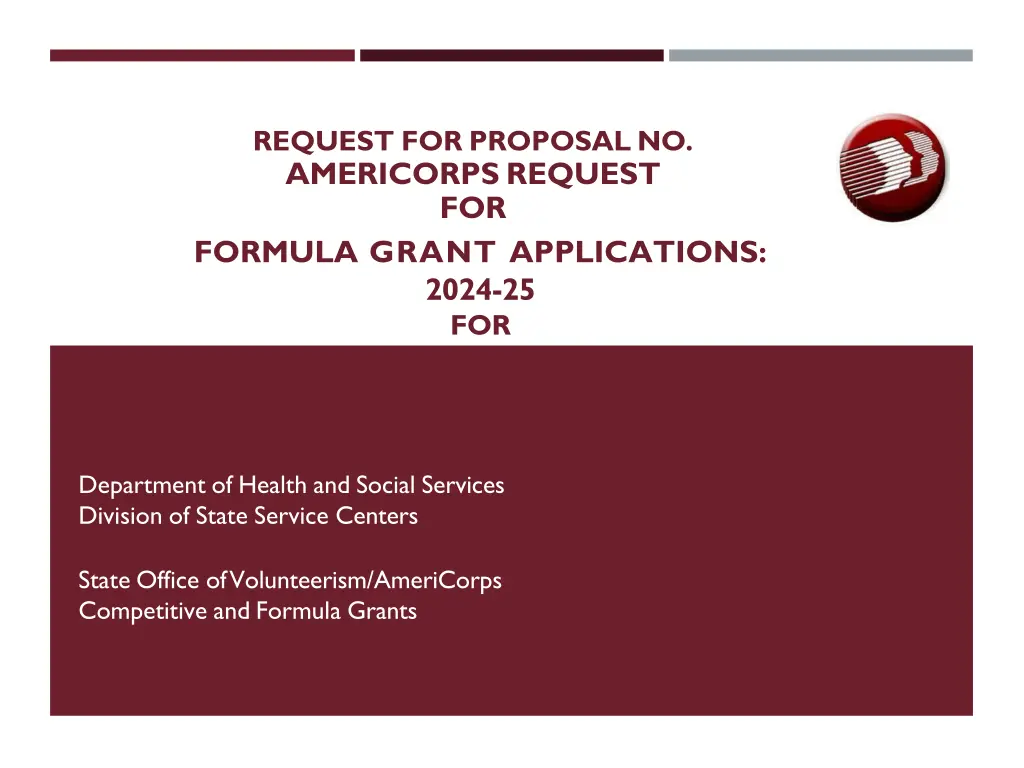 request for proposal no americorps request