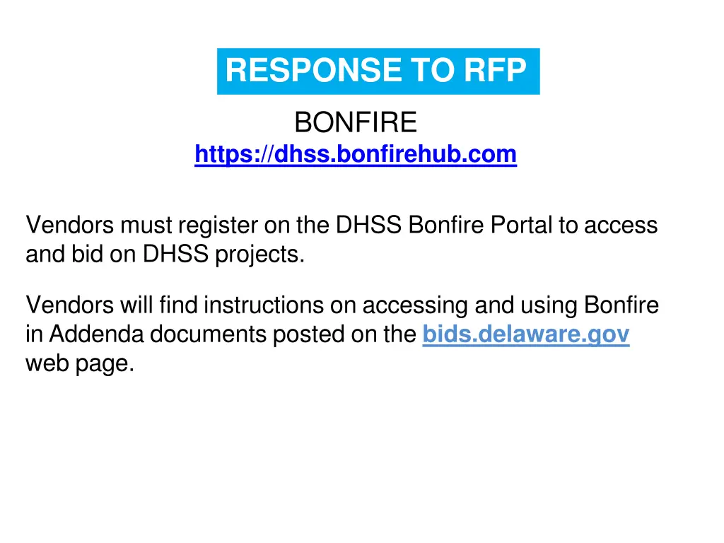 response to rfp 1