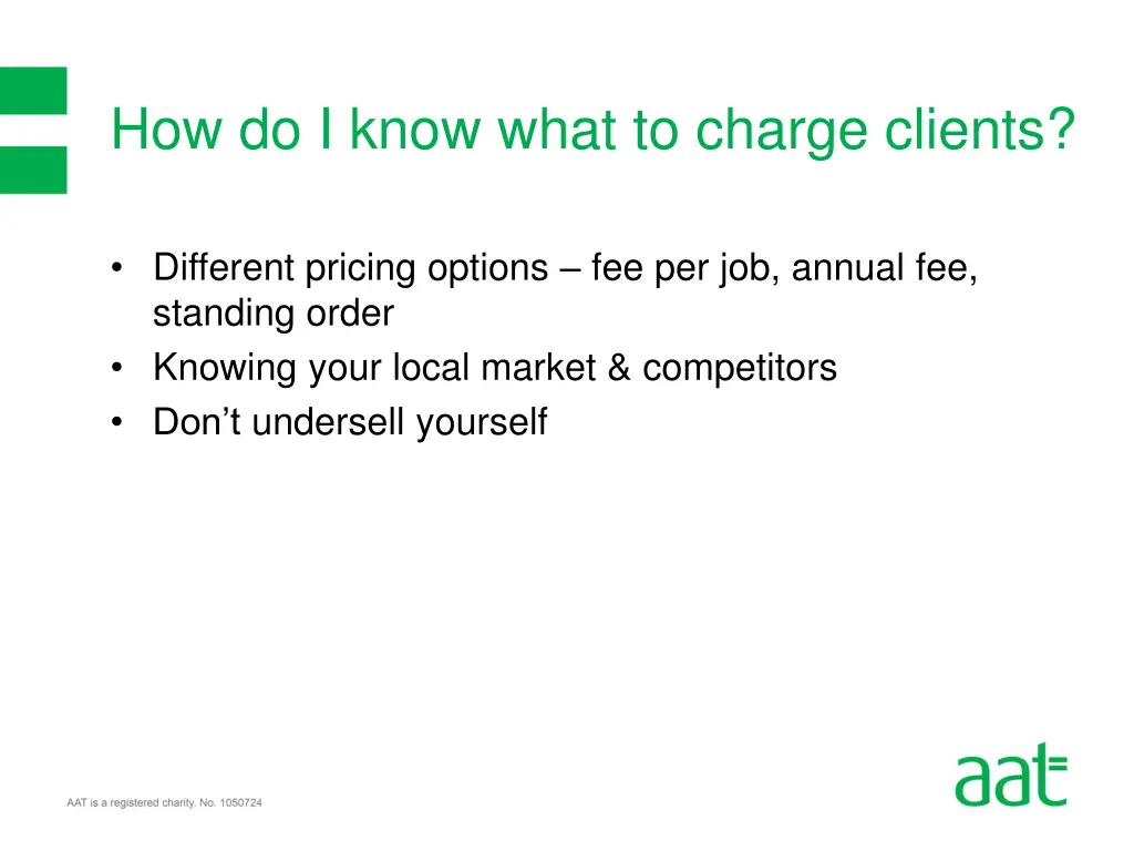 how do i know what to charge clients