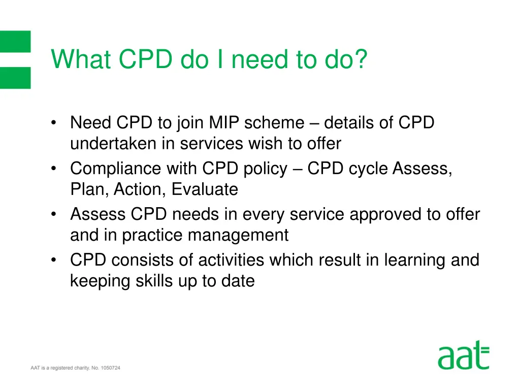 what cpd do i need to do