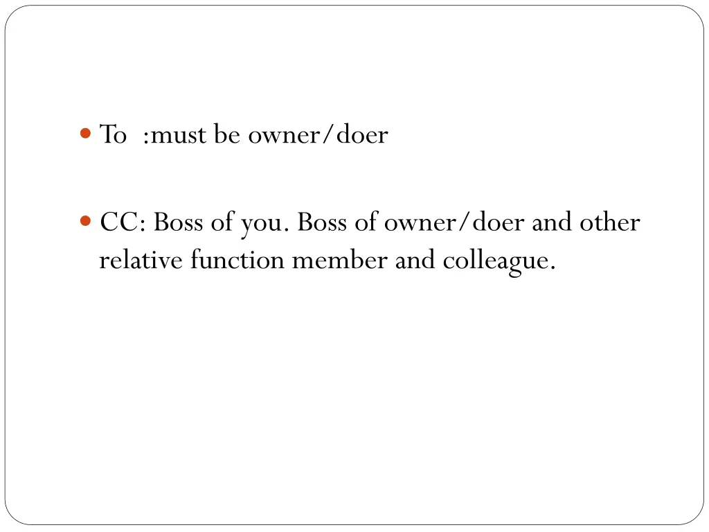 to must be owner doer