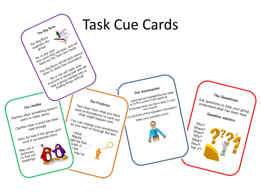 task cue cards