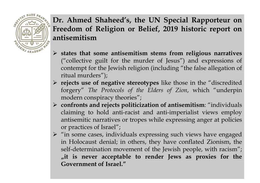 dr ahmed shaheed s the un special rapporteur
