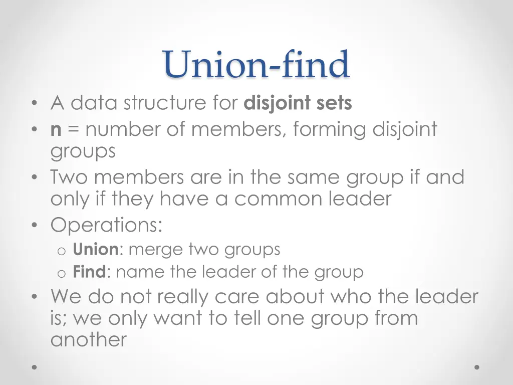 union find