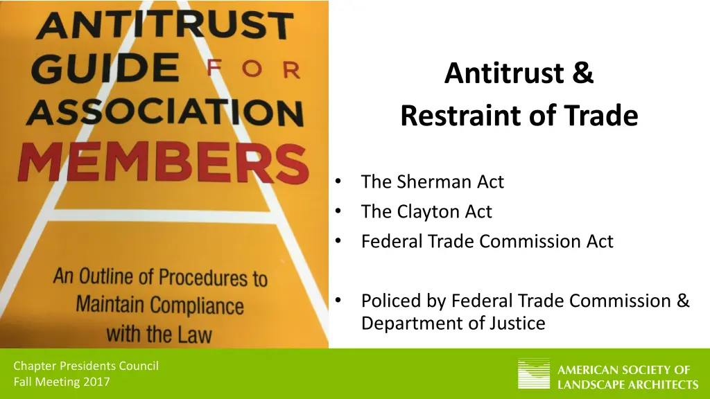 antitrust restraint of trade