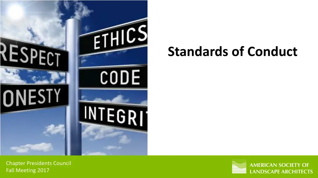standards of conduct