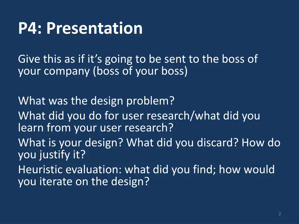 p4 presentation