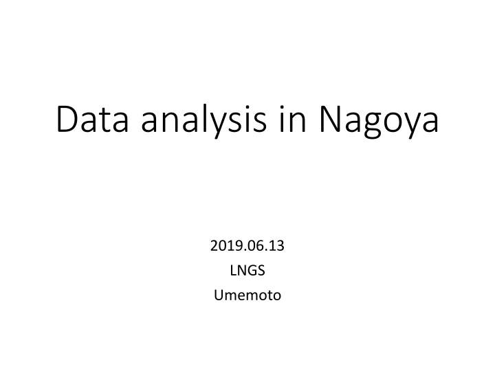 data analysis in nagoya
