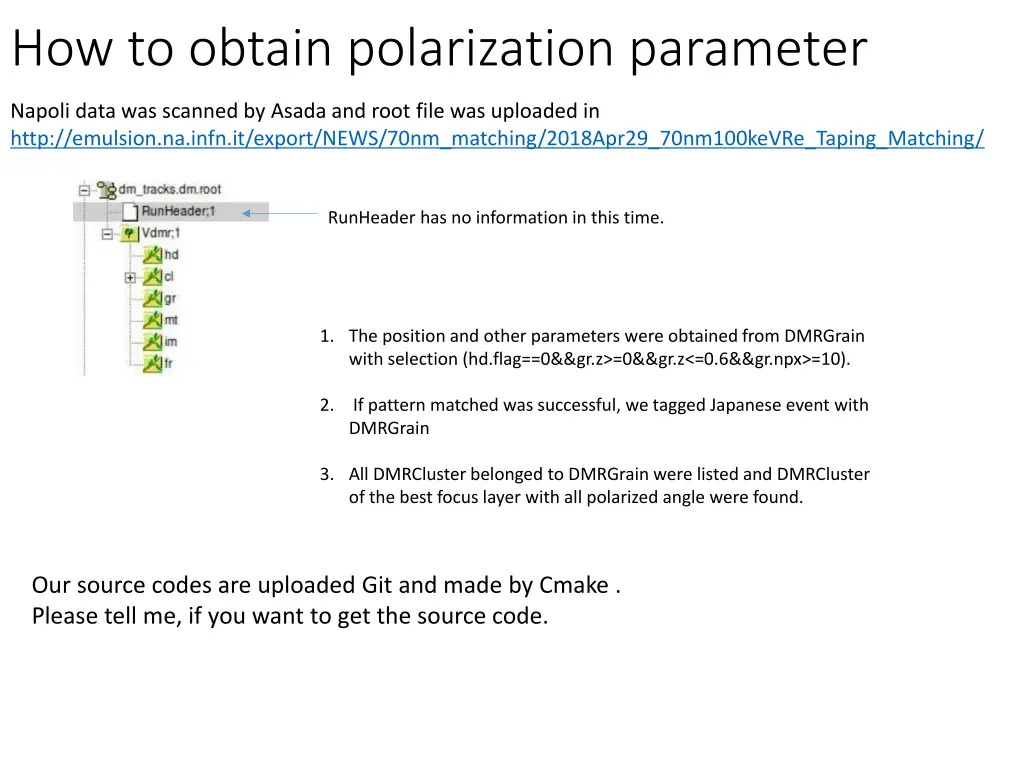 how to obtain polarization parameter