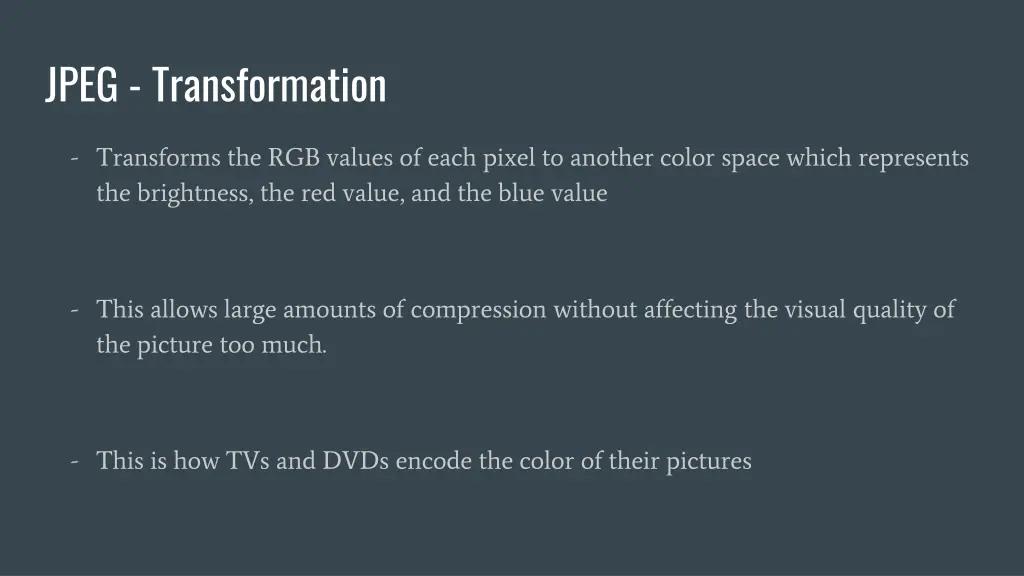 jpeg transformation