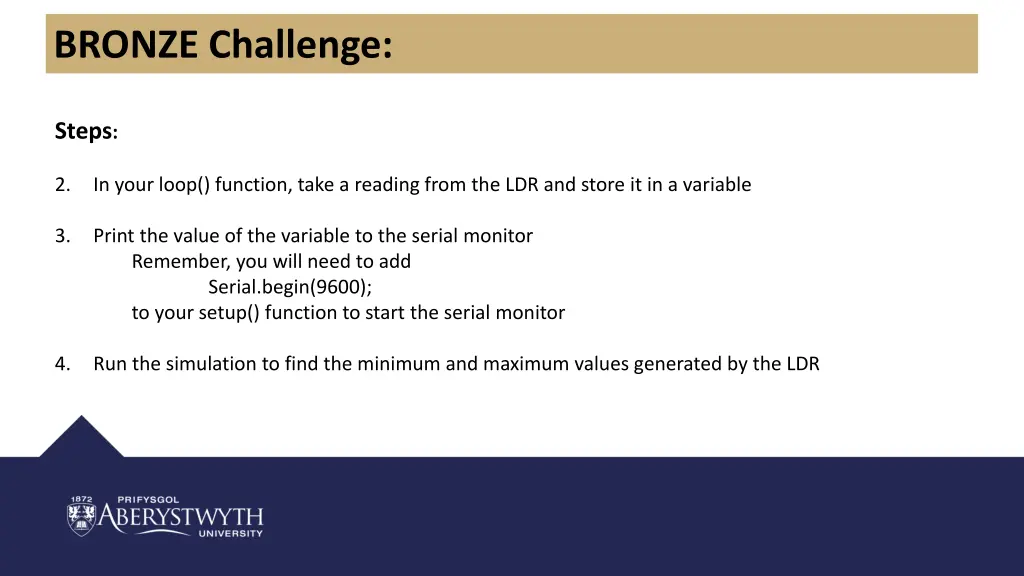 bronze challenge 1