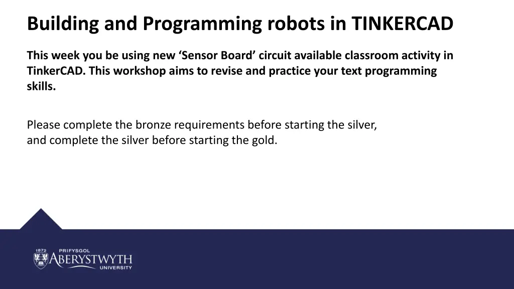 building and programming robots in tinkercad