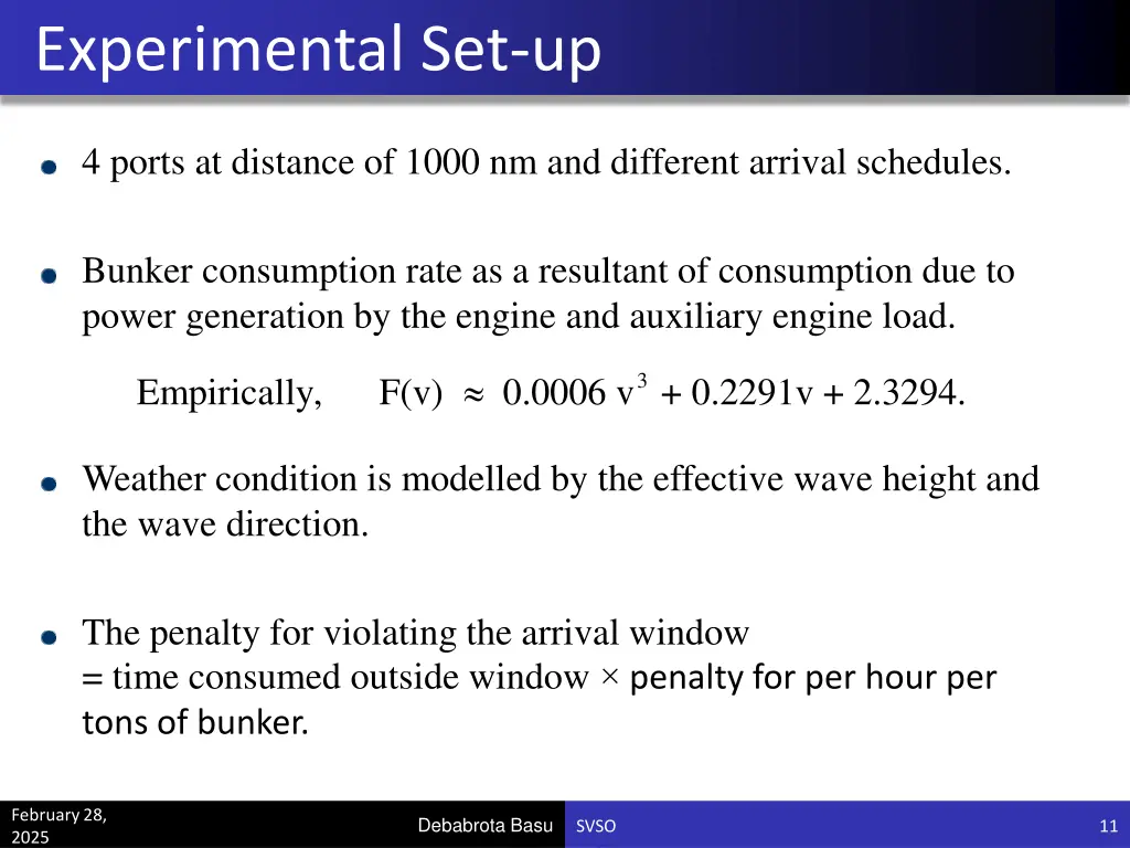 experimental set up