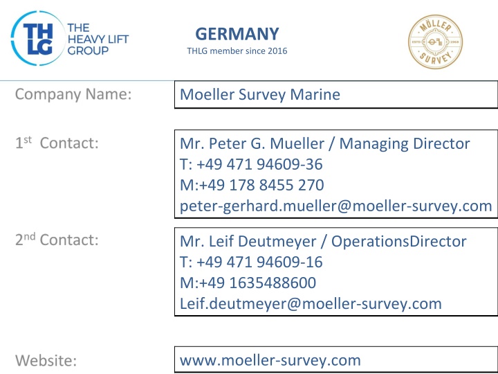germany thlg member since 2016