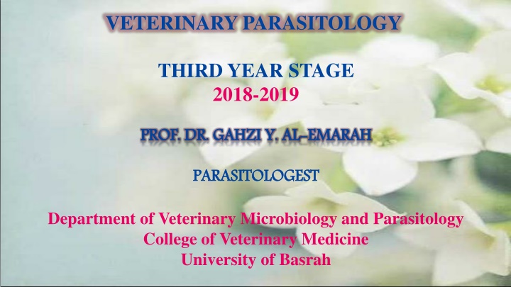 veterinary parasitology