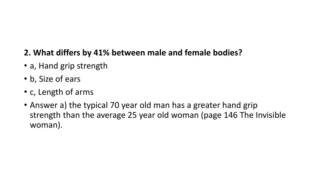 2 what differs by 41 between male and female