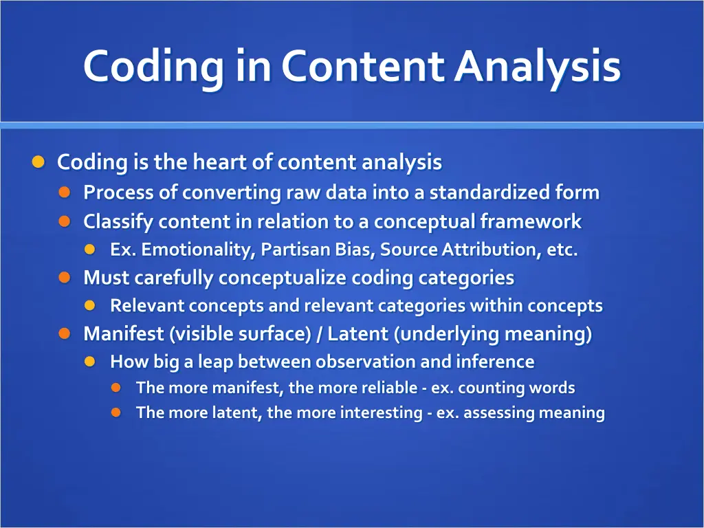 coding in content analysis