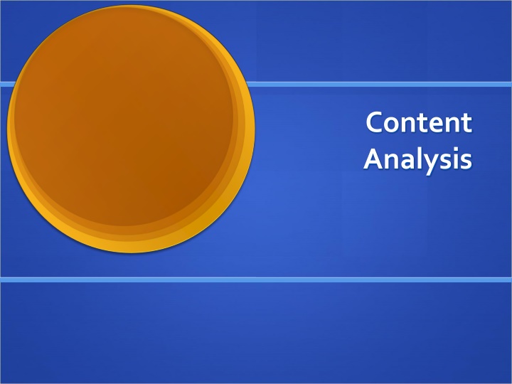 content analysis