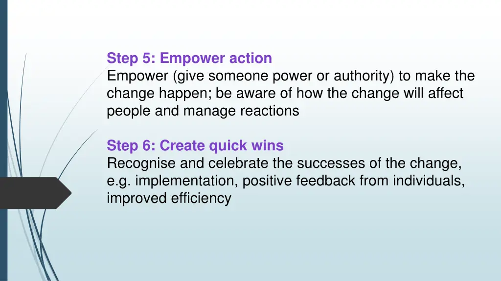 step 5 empower action empower give someone power