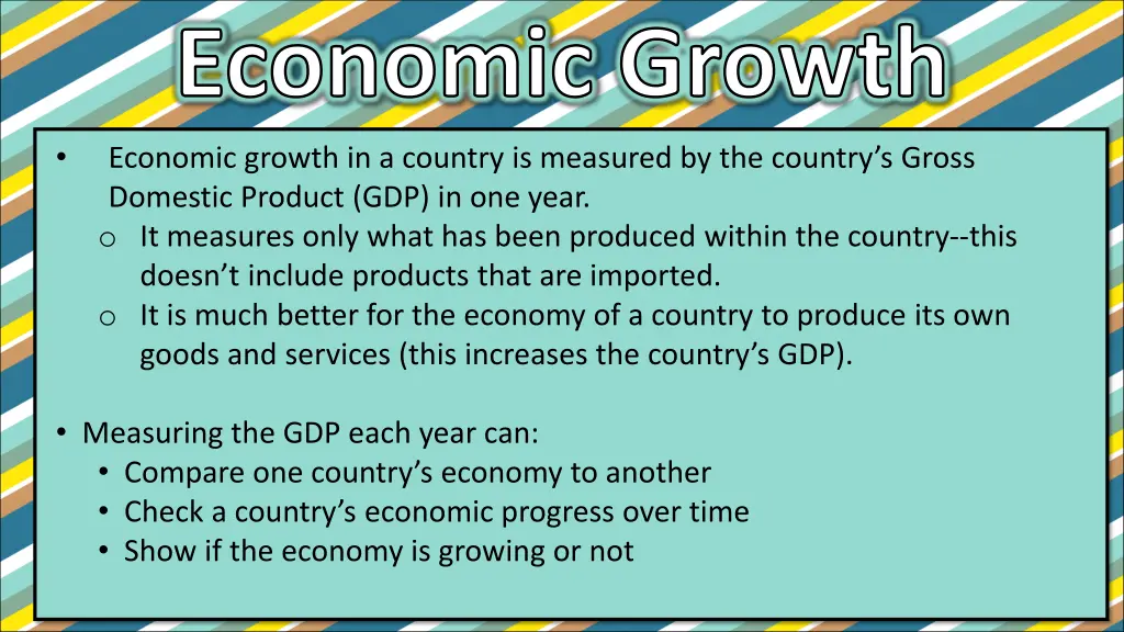 economic growth 1