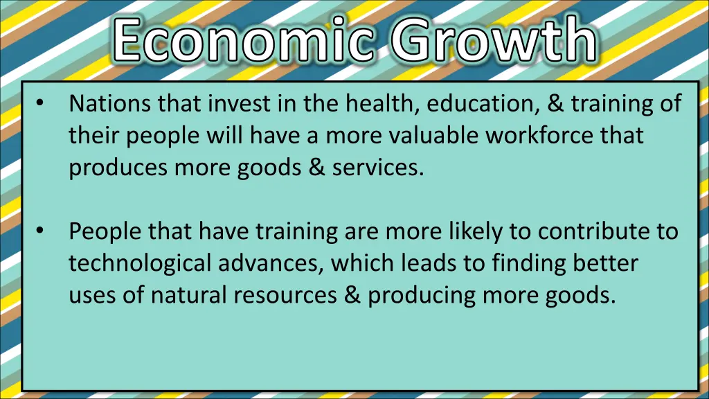 economic growth nations that invest in the health