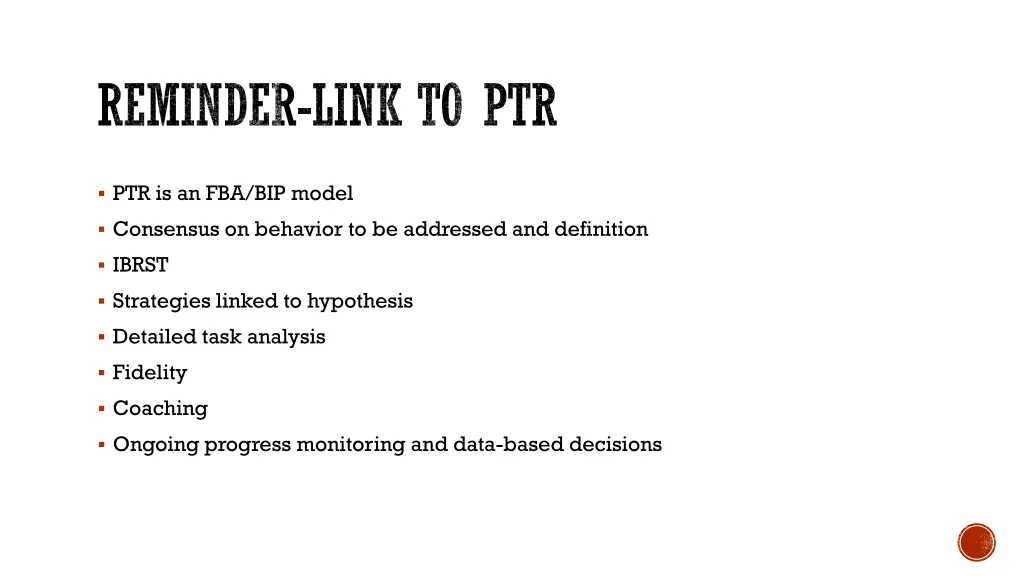 reminder link to ptr