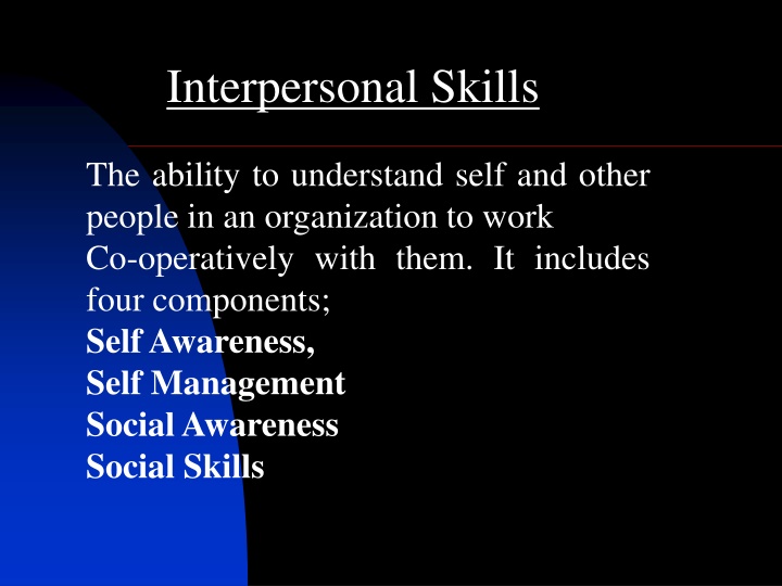 interpersonal skills