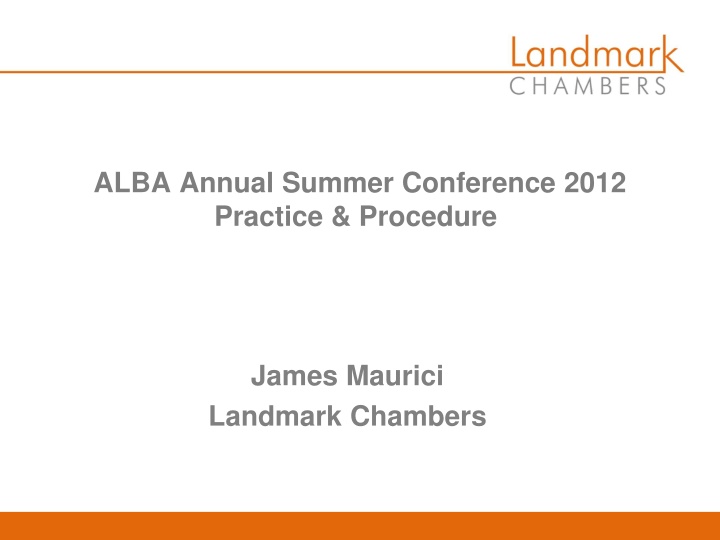 alba annual summer conference 2012 practice