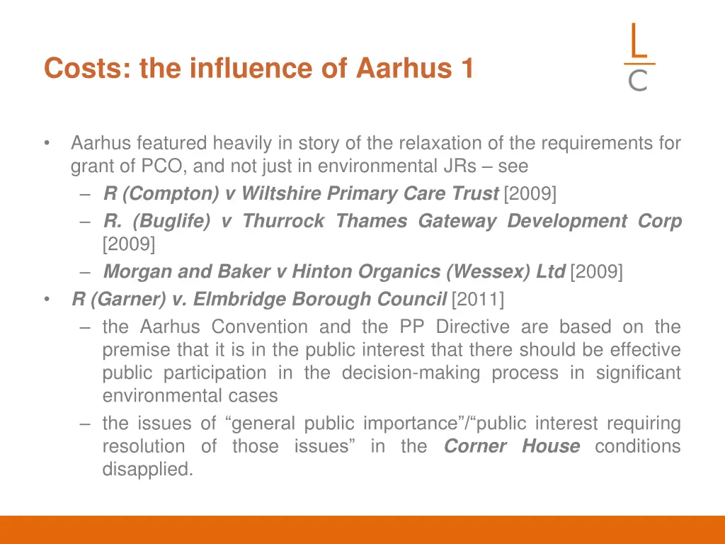 costs the influence of aarhus 1