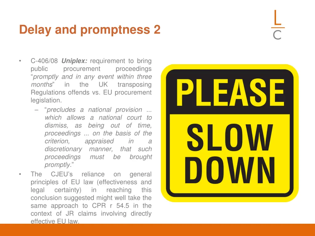 delay and promptness 2