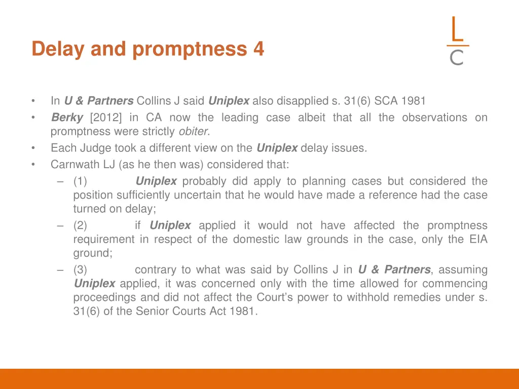 delay and promptness 4
