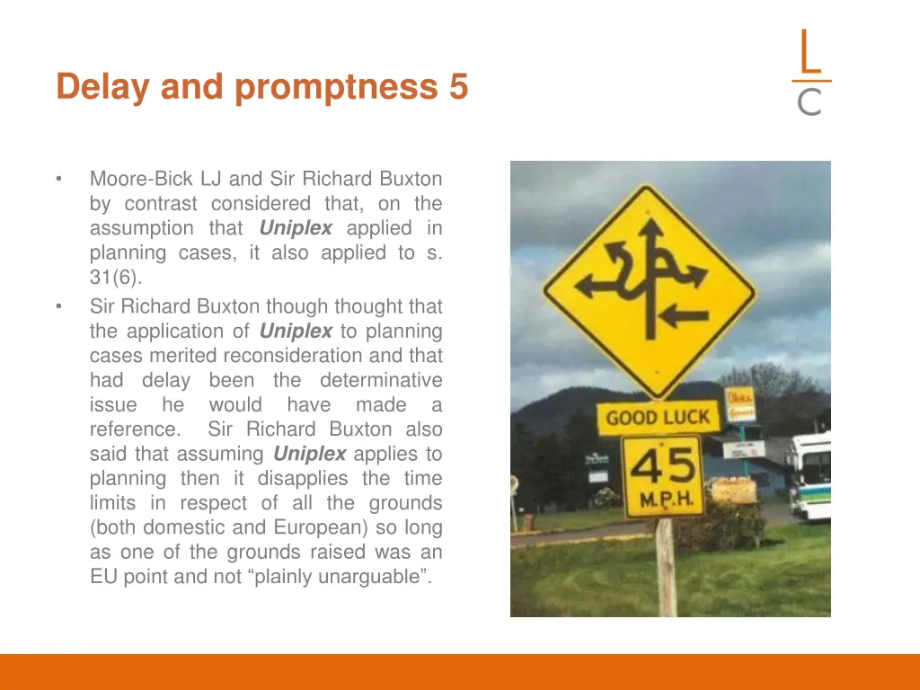 delay and promptness 5