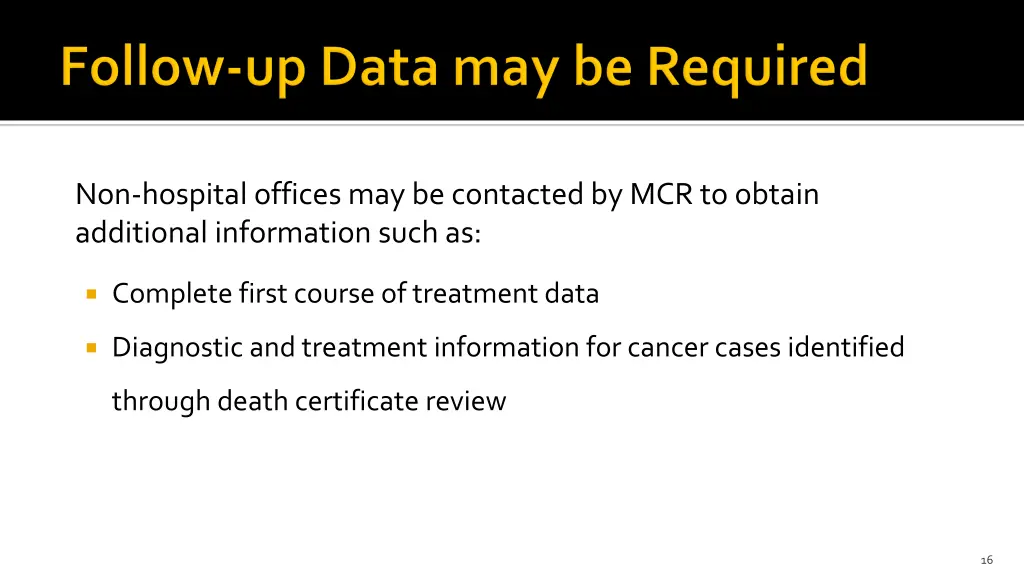 non hospital offices may be contacted