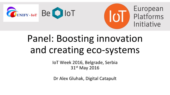 panel boosting innovation and creating eco systems