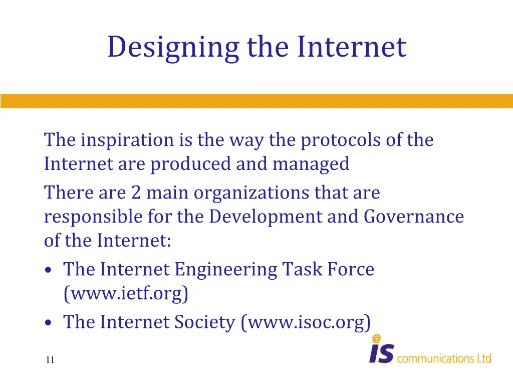designing the internet