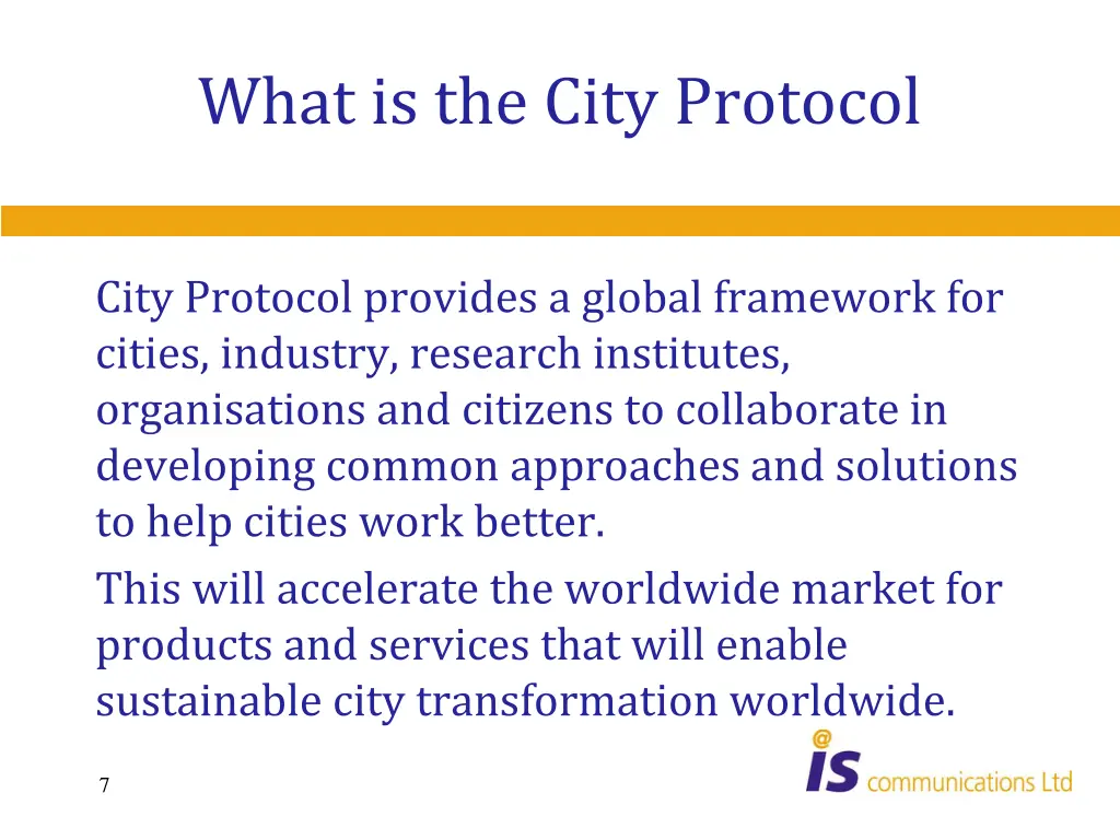 what is the city protocol