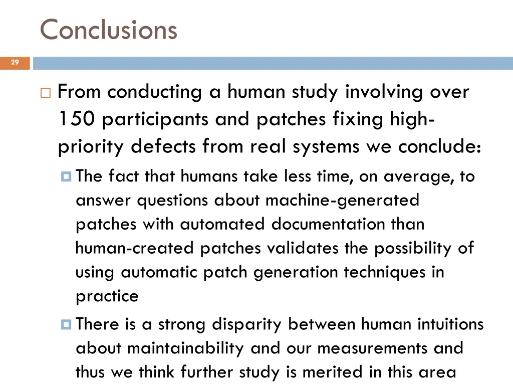 conclusions