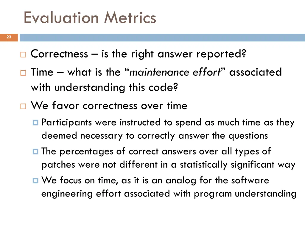 evaluation metrics